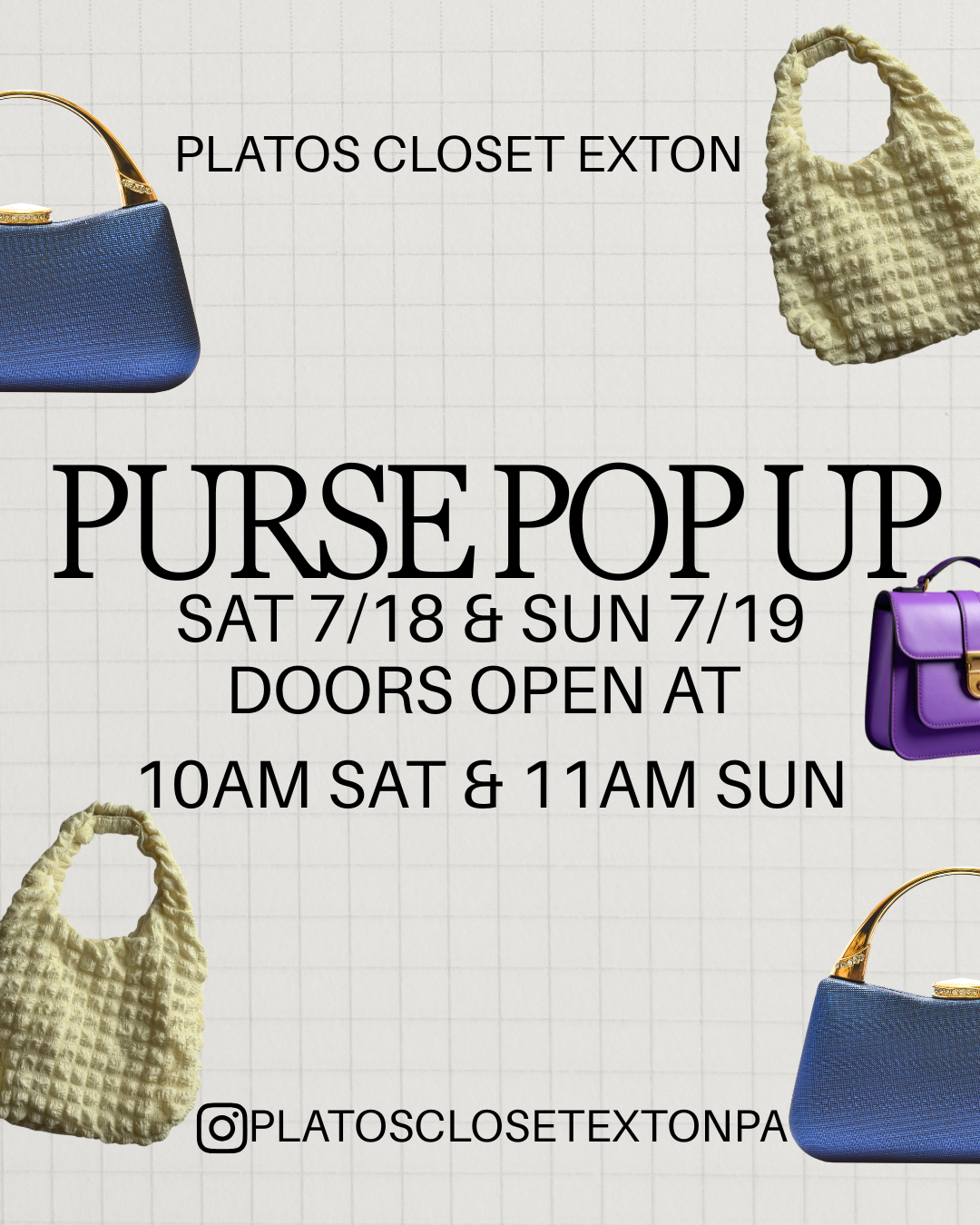 purse pop up